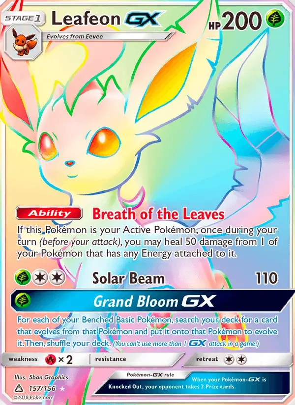 Leafeon GX #157 Ultra Prism PSA 10