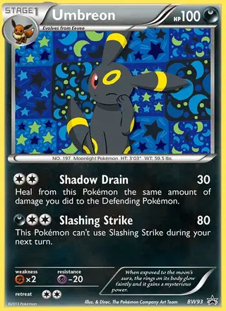 Umbreon #BW93 BW Black Star Promos PSA 10