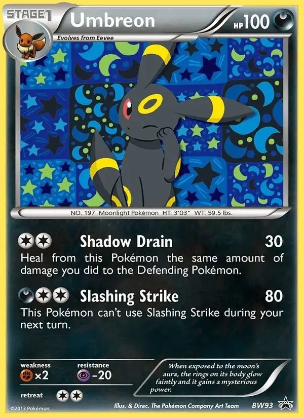 Umbreon #BW93 BW Black Star Promos PSA 10