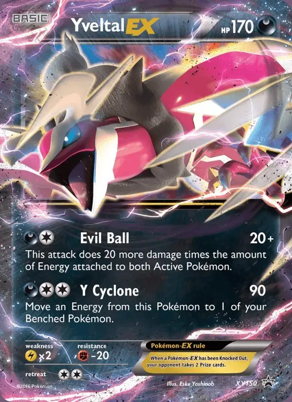 Yveltal EX #XY150 XY Black Star Promos PSA 10