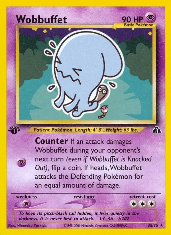 Wobbuffet #35 Neo Discovery PSA 10