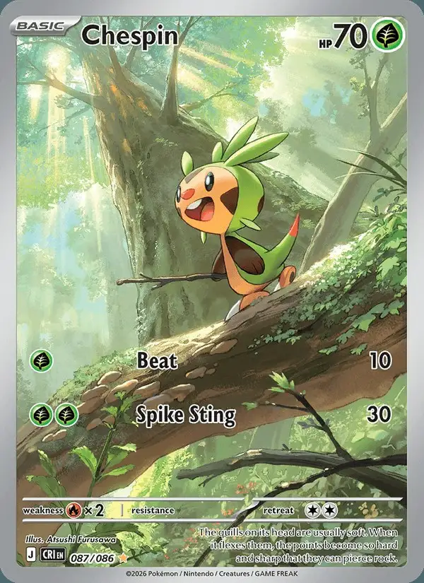 Chespin #087 Chaos Rising PSA 10