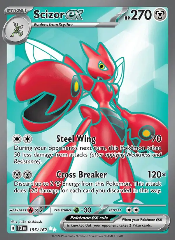 Scizor ex #195 Temporal Forces PSA 10
