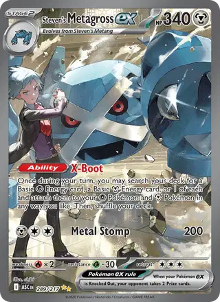 Steven's Metagross ex #289 Ascended Heroes PSA 10