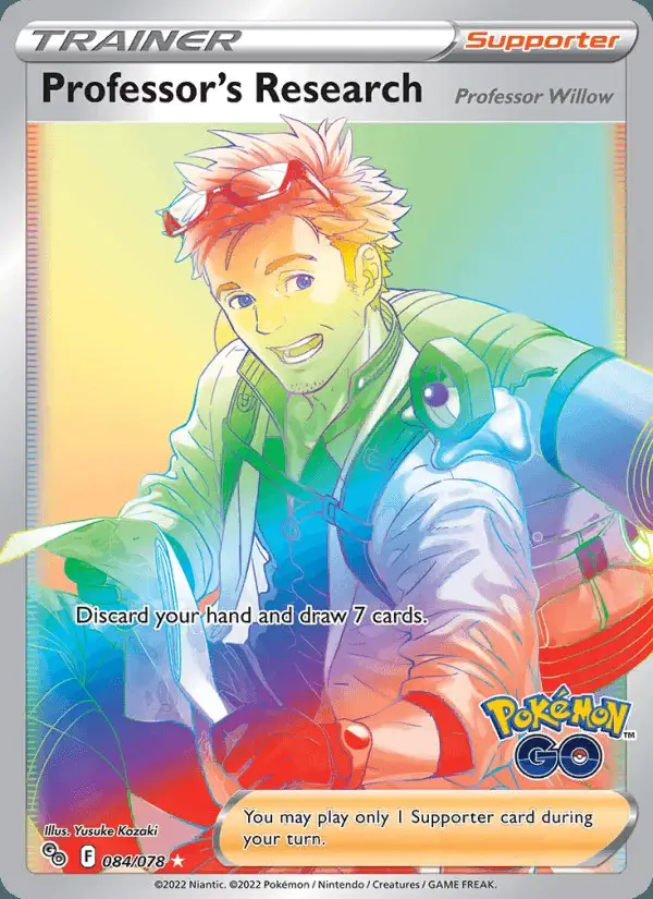 Professor's Research #084 Pokémon GO PSA 10