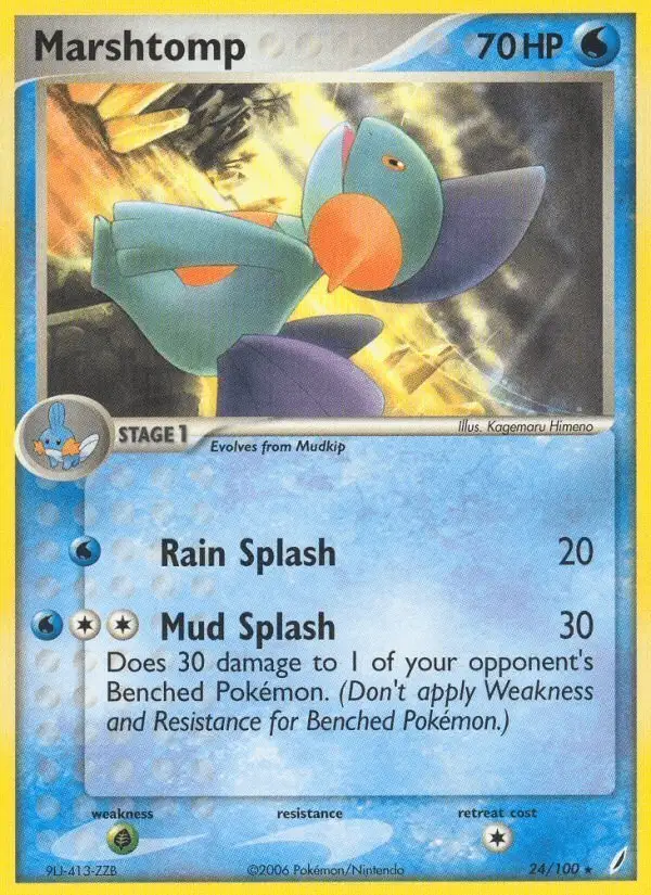 Marshtomp #24 Crystal Guardians PSA 10