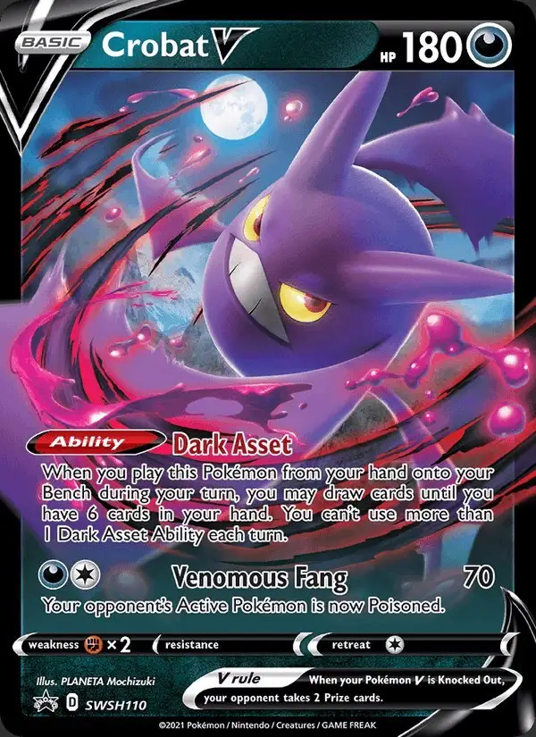 Crobat V #SWSH110 SWSH Black Star Promos PSA 10