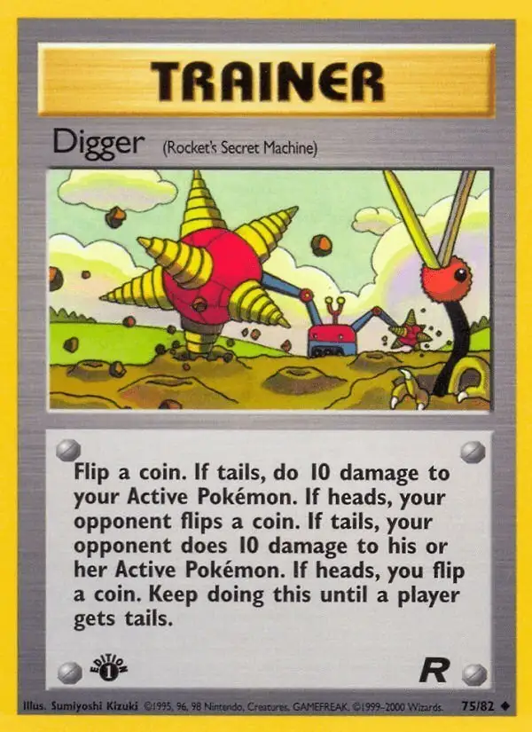 Digger #75 Team Rocket PSA 10