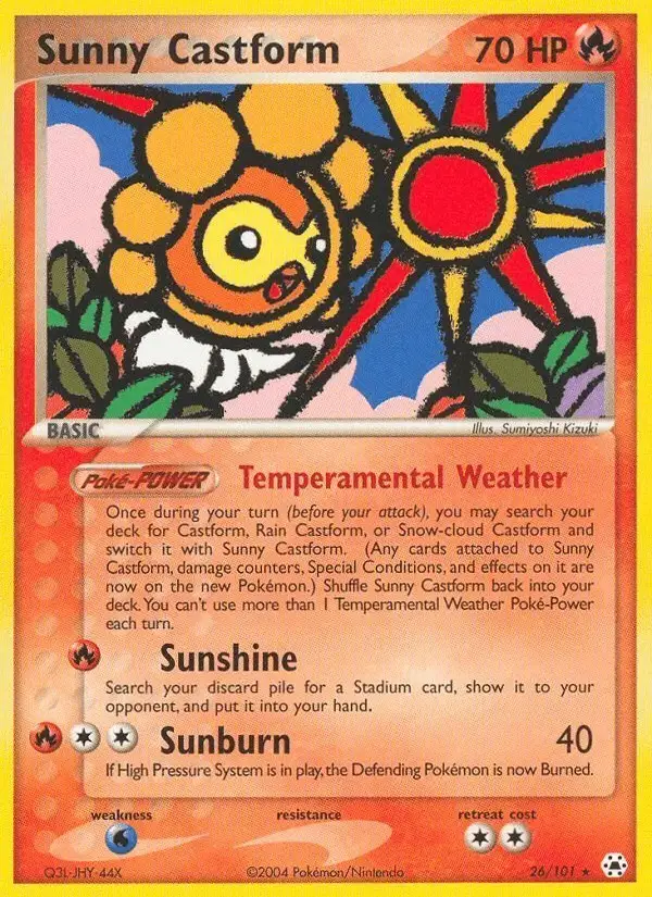Sunny Castform #26 Hidden Legends PSA 10