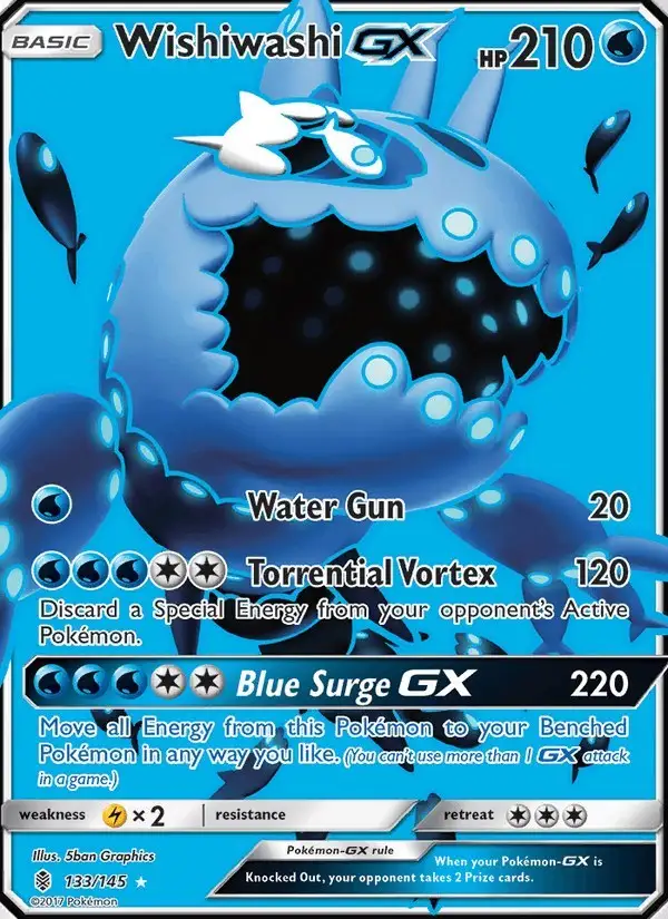 Wishiwashi GX #133 Guardians Rising PSA 10