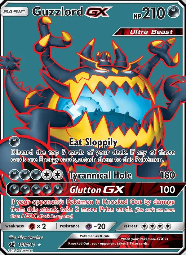 Guzzlord GX #105 Crimson Invasion PSA 10