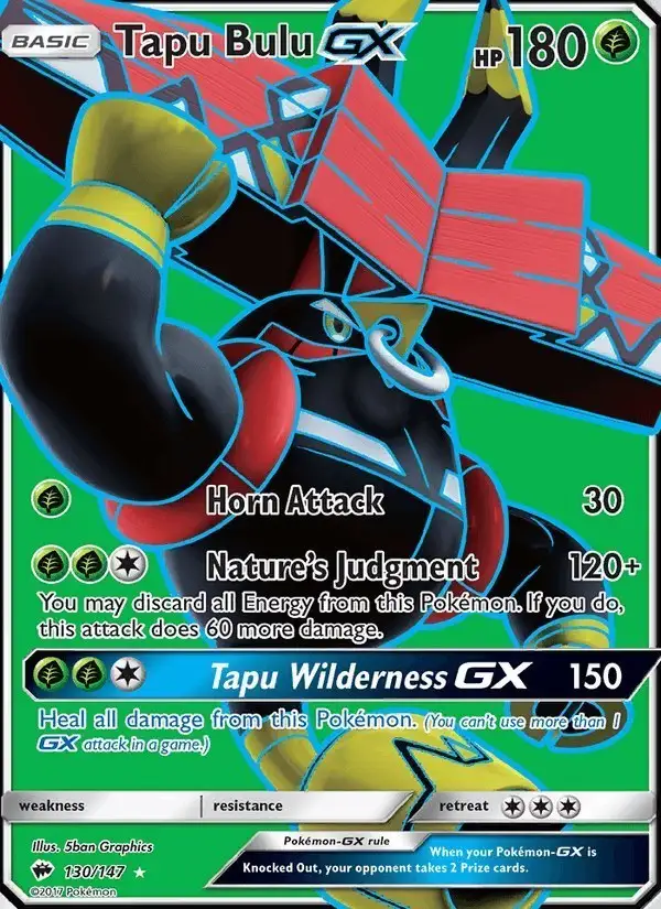 Tapu Bulu GX #130 Burning Shadows PSA 10