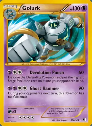 Golurk #150 Boundaries Crossed PSA 10