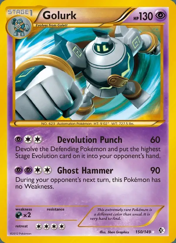 Golurk #150 Boundaries Crossed PSA 10