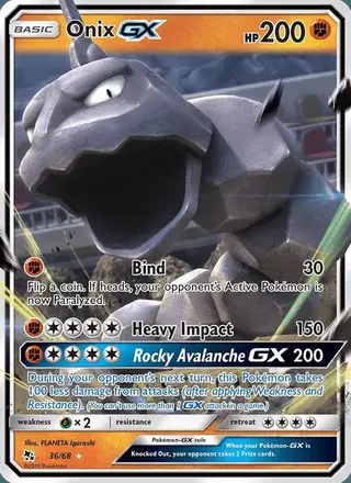 Onix GX #36 Hidden Fates PSA 10