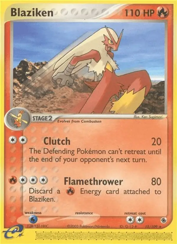 Blaziken #15 Ruby & Sapphire PSA 10