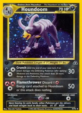 Houndoom #4 Neo Discovery PSA 10