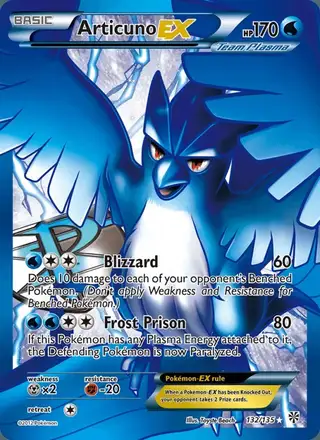 Articuno-EX #132 Plasma Storm PSA 10