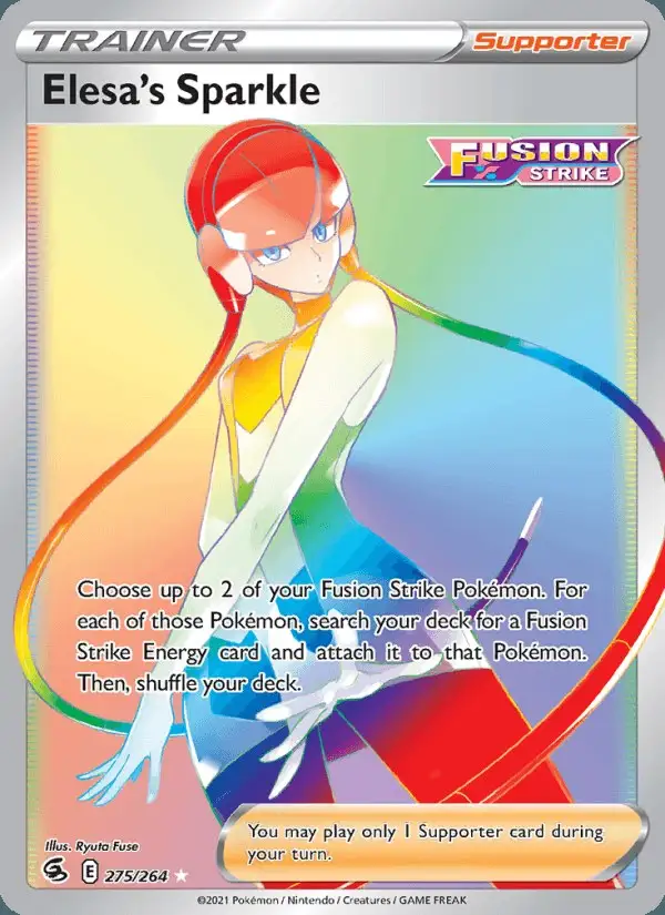 Elesa's Sparkle #275 Fusion Strike PSA 10