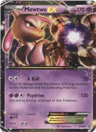 Mewtwo-EX #BW45 BW Black Star Promos PSA 10