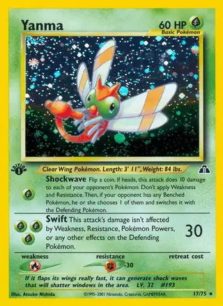 Yanma #17 Neo Discovery PSA 10