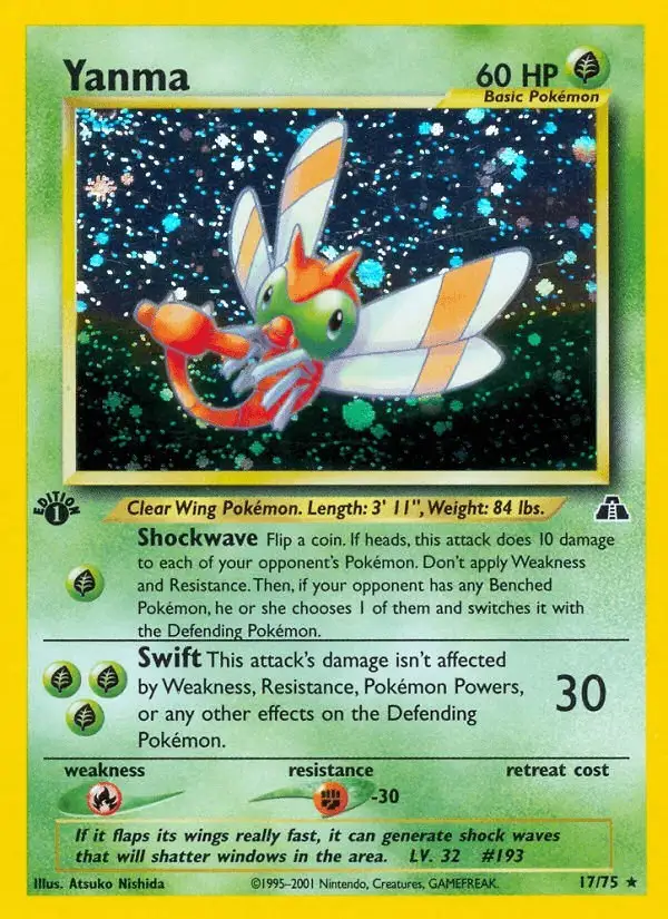 Yanma #17 Neo Discovery PSA 10