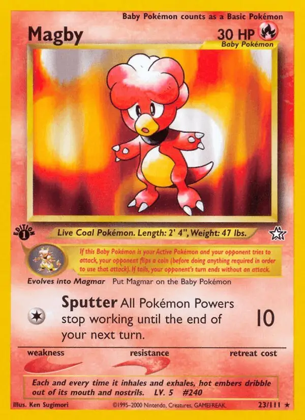 Magby #23 Neo Genesis PSA 10