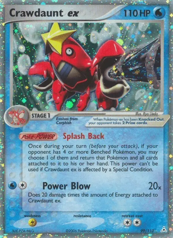 Crawdaunt ex #99 Holon Phantoms PSA 10