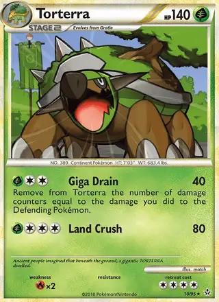 Torterra #10 Unleashed PSA 10