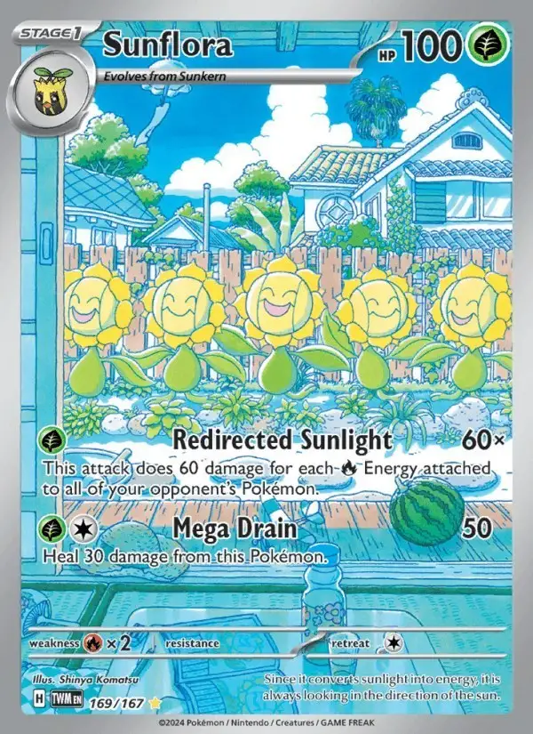 Sunflora #169 Twilight Masquerade PSA 10