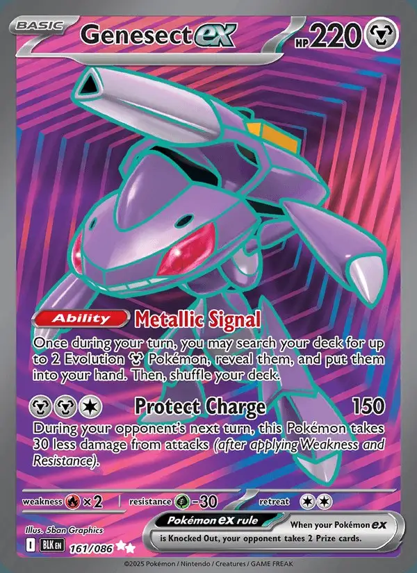 Genesect ex #161 Black Bolt PSA 10