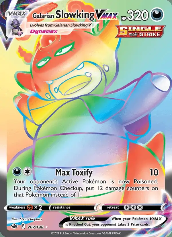 Galarian Slowking VMAX #207 Chilling Reign PSA 10