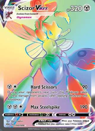Scizor VMAX #193 Darkness Ablaze PSA 10