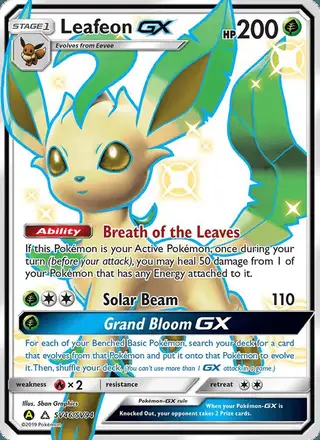 Leafeon-GX #SV46 Hidden Fates Shiny Vault PSA 10