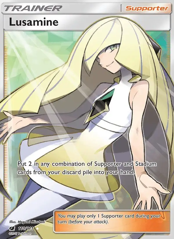 Lusamine #110 Crimson Invasion PSA 10