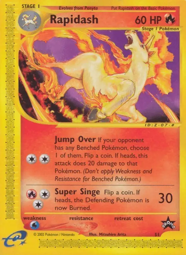 Rapidash #51 Wizards Black Star Promos PSA 10