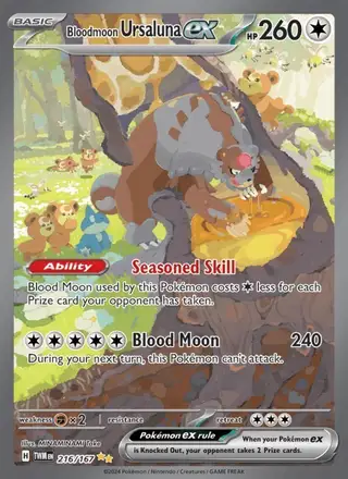 Bloodmoon Ursaluna ex #216 Twilight Masquerade PSA 10