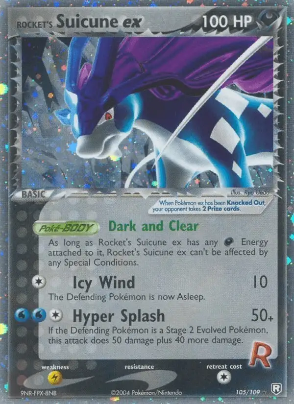 Rocket's Suicune ex #105 Team Rocket Returns PSA 10