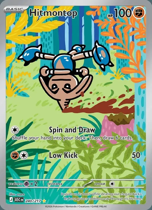 Hitmontop #240 Ascended Heroes PSA 10
