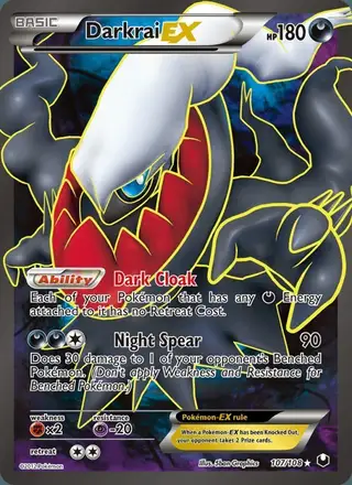 Darkrai-EX #107 Dark Explorers PSA 10