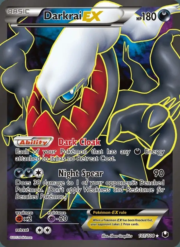 Darkrai-EX #107 Dark Explorers PSA 10