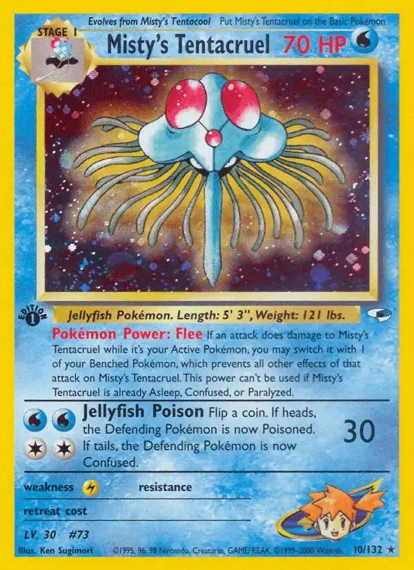 Misty's Tentacruel #10 Gym Heroes PSA 10