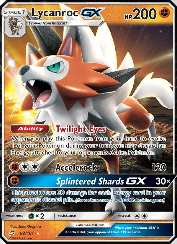 Lycanroc GX #82 Team Up PSA 10