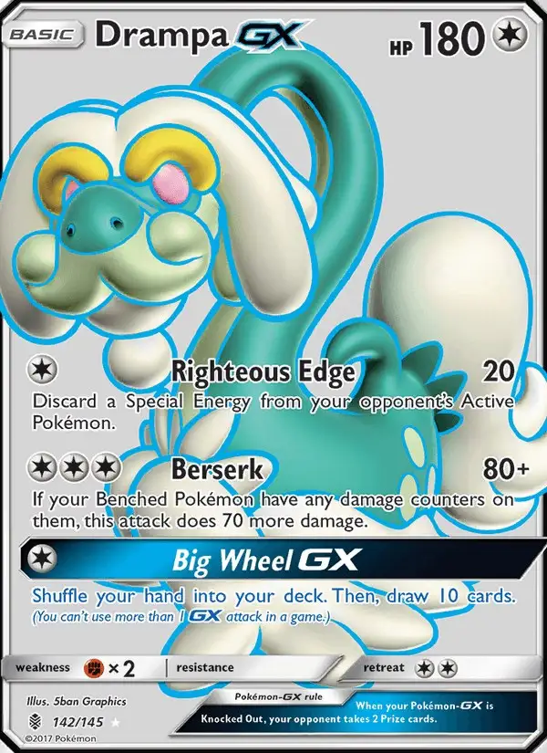 Drampa GX #142 Guardians Rising PSA 10