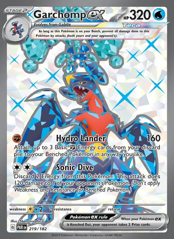 Garchomp ex #219 Paradox Rift PSA 10
