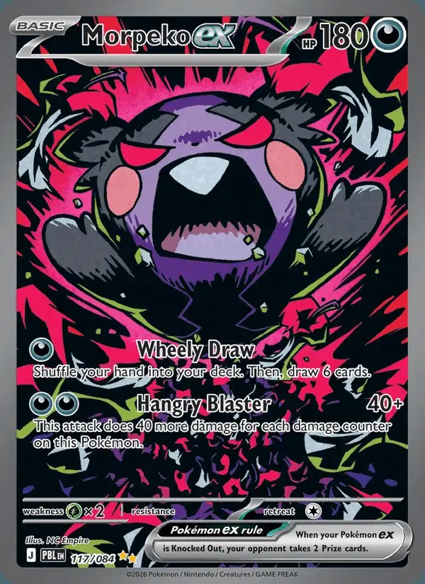Morpeko ex #117 Pitch Black PSA 10