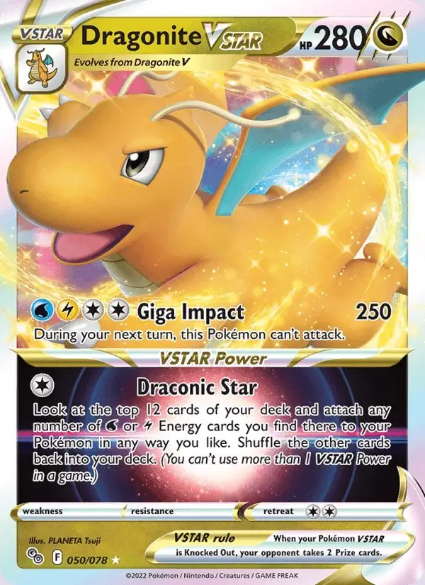 Dragonite VSTAR #050 Pokémon GO PSA 10