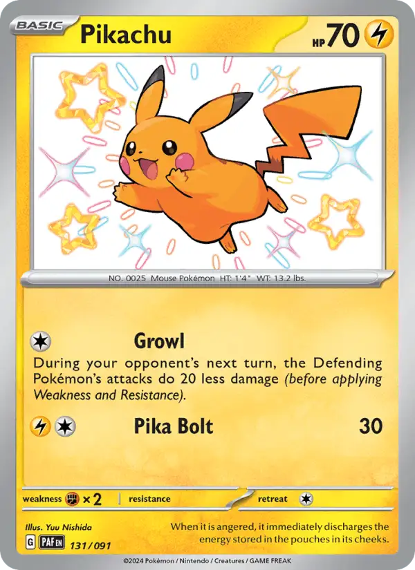 Pikachu #131 Paldean Fates PSA 10