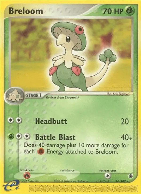 Breloom #16 Ruby & Sapphire PSA 10