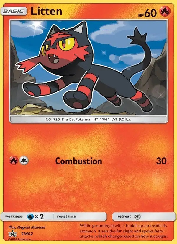 Litten #SM02 SM Black Star Promos PSA 10